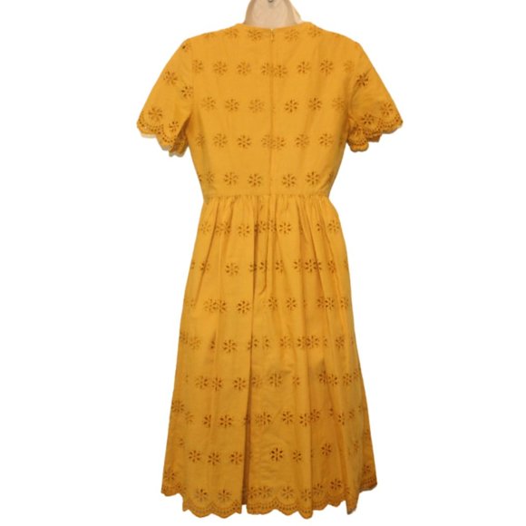 Madewell Yellow Flutter Sleeve Sundress - Picture 4 of 9